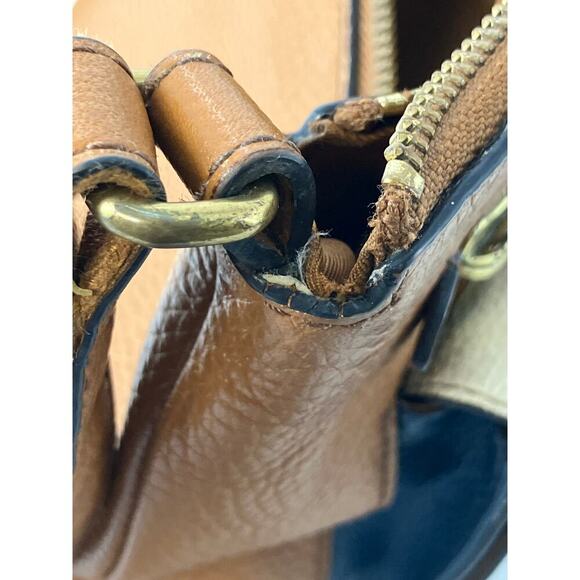 FOSSIL MEDIUM PEBBLED LEATHER TRI COLOR SHOULDER BAG - Picture 16 of 16